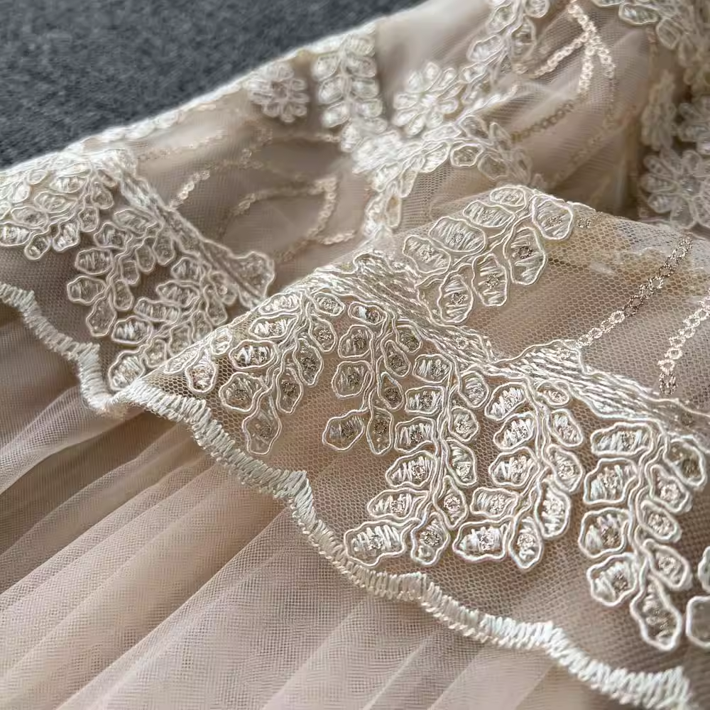 Retro-Feenkleid, Sommer-Mesh-Prinzessinnenkleid, mittellanger Rock 1213