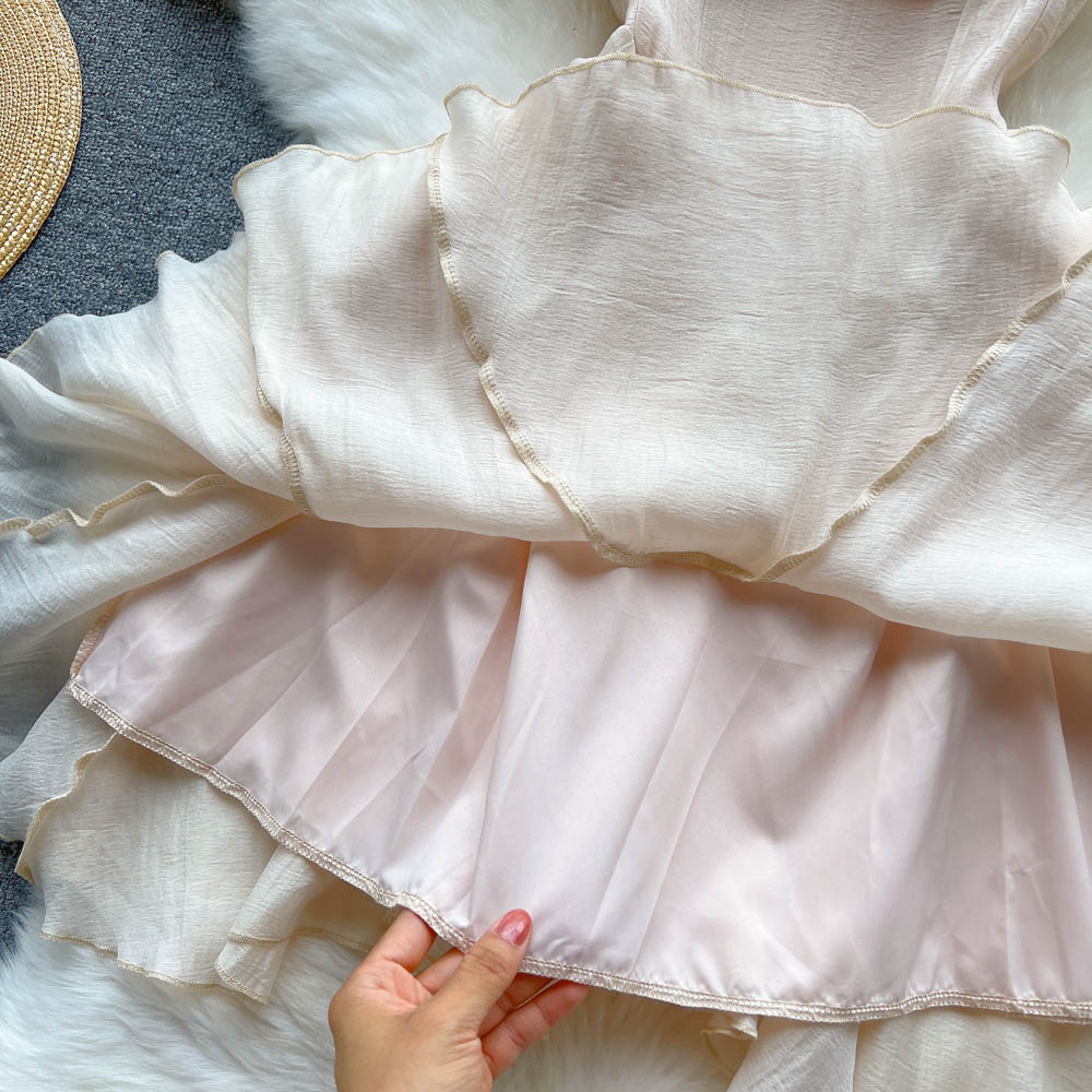 Sommer Sexy Strapsrock Rosa Kurzes Kleid 1215