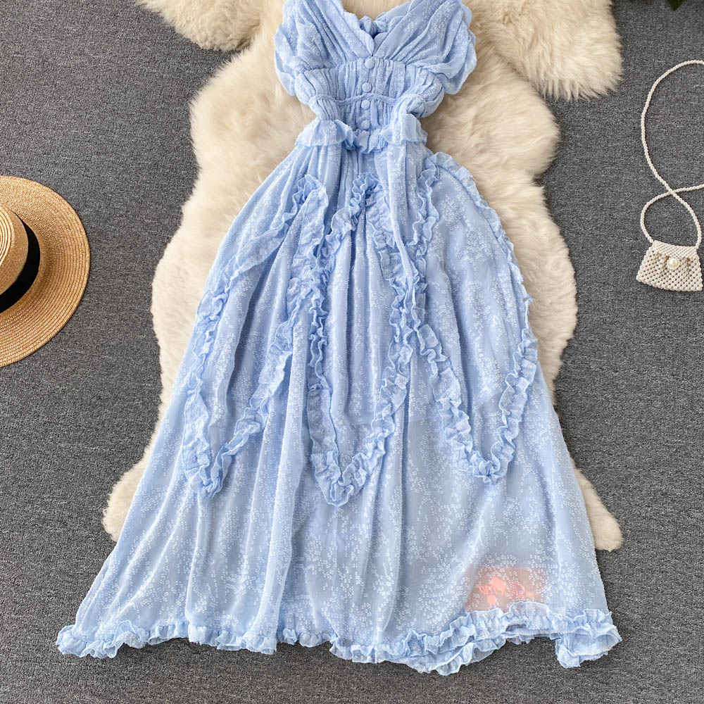 Sommerliches herzförmiges Feenkleid, elegantes Strapskleid 1259