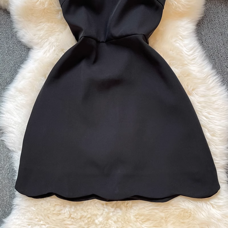 Summer Bow Fairy Suspender Dress Open Back A Line Dress 1327