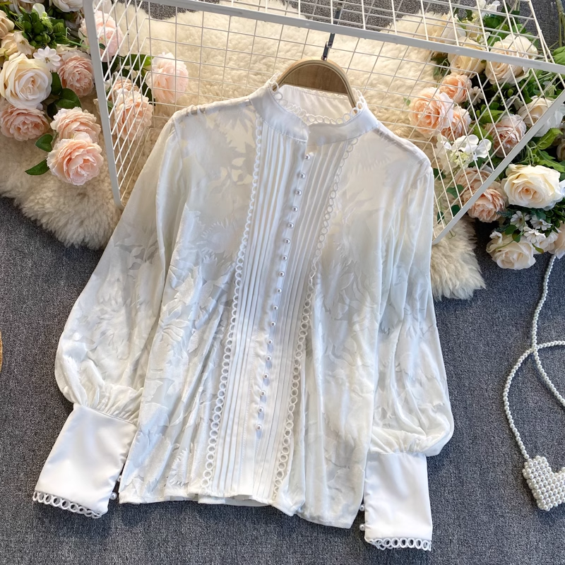 Retro Fairy Chiffon Lantern Sleeve Women's Top 1866