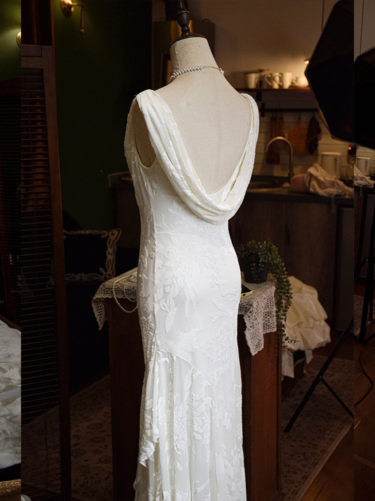 Robe de bal sexy à paillettes dorée élégante, robe sirène moulante L81