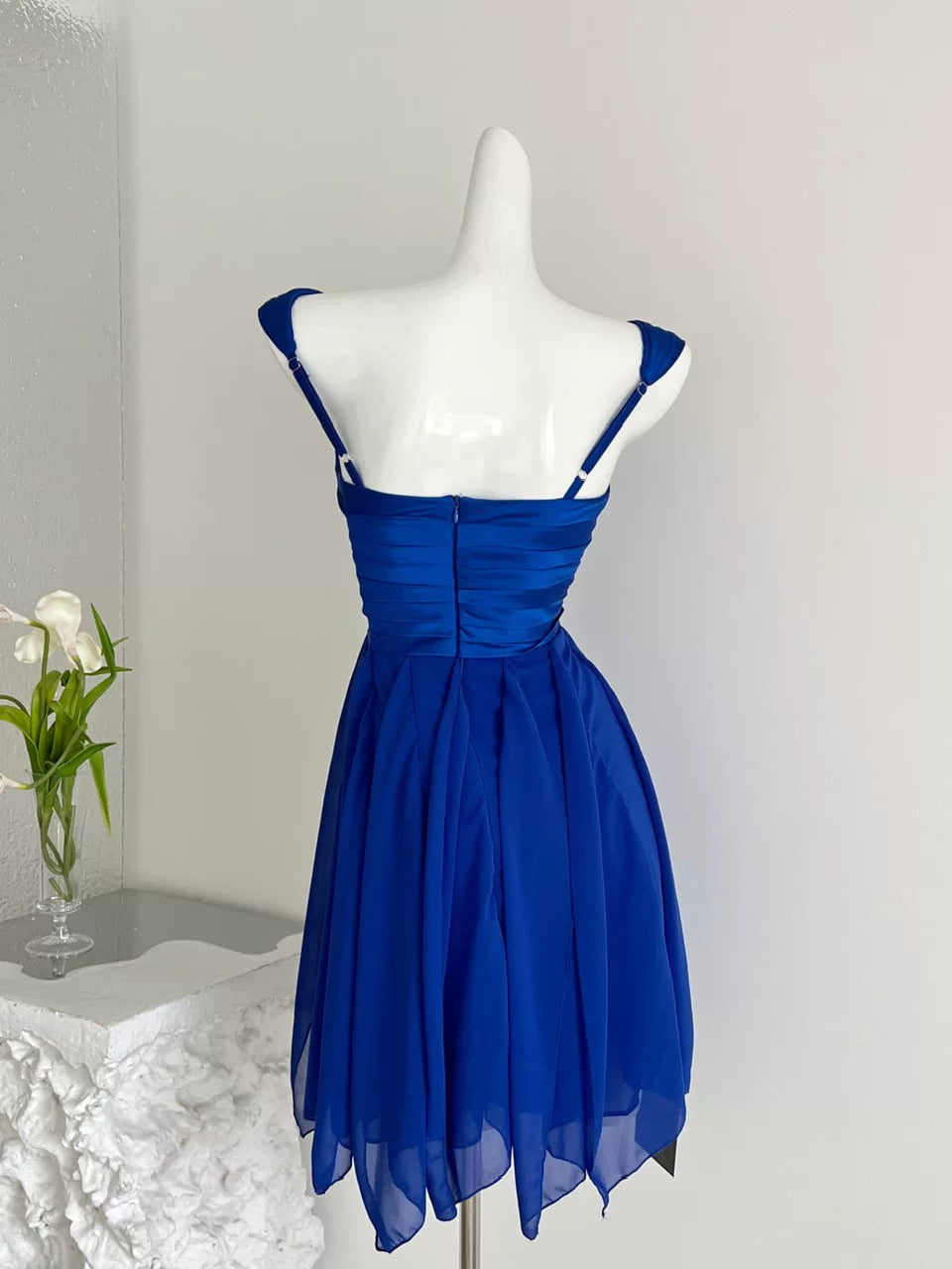 Robe de bal bustier violette en satin avec appliques, robe de soirée formelle J9413