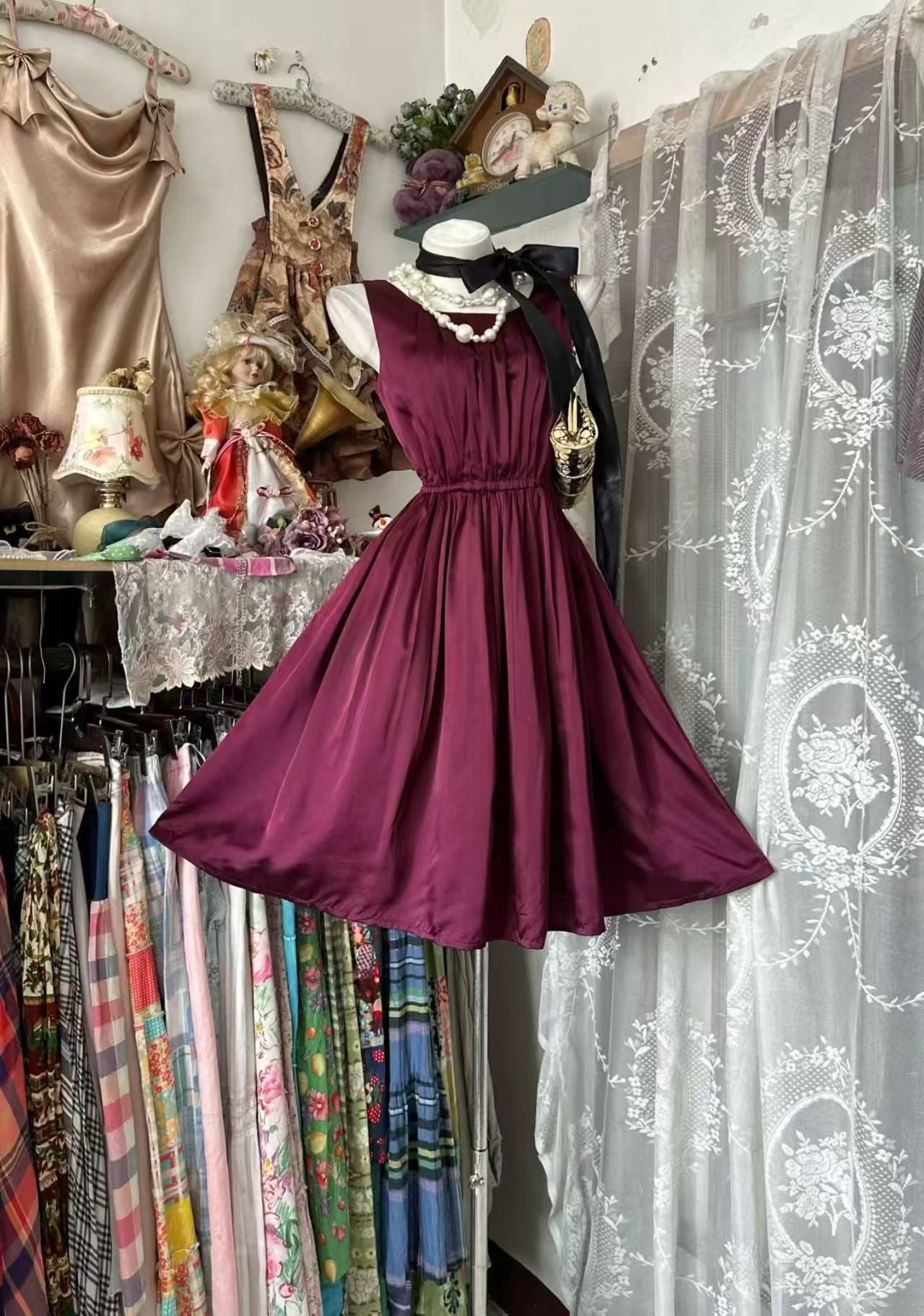 Sleeveless A Line Burgundy Homecoming Dress Short Birthday Dress J1053 –  JulyProm