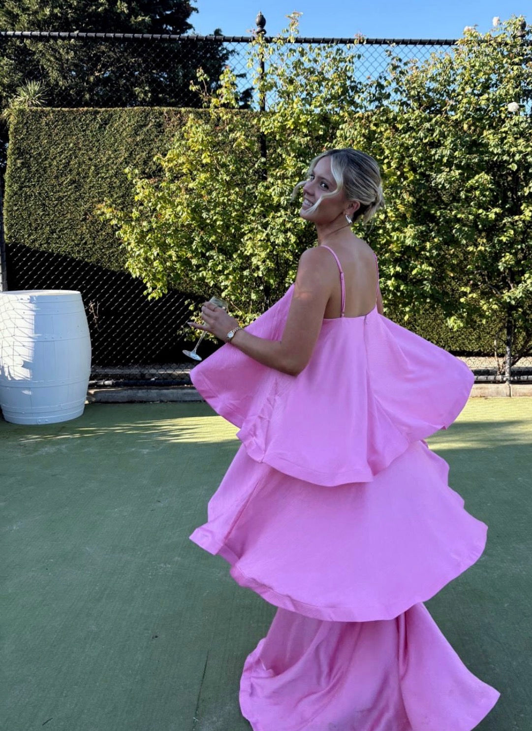 Trägerloses silbernes Vintage-Abendkleid, A-Linie, Geburtstagskleid J9370