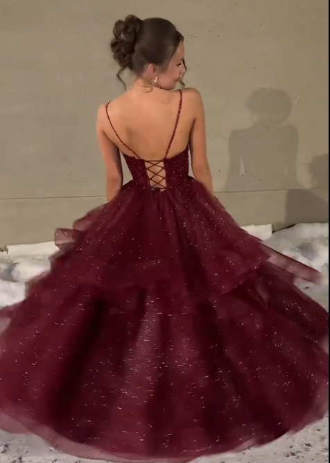 Trägerloses silbernes Vintage-Abendkleid, A-Linie, Geburtstagskleid J9370