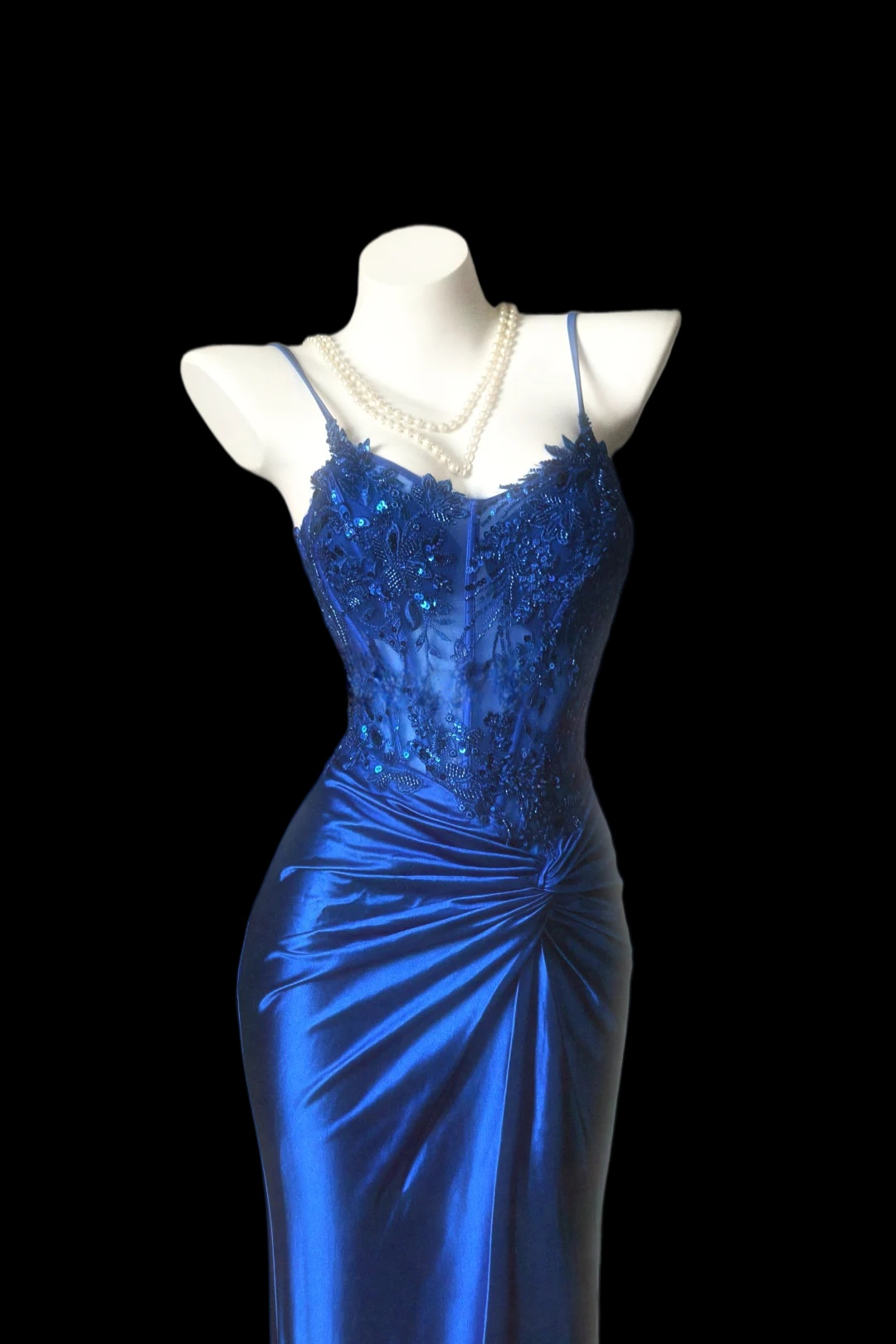 Trägerloses silbernes Vintage-Abendkleid, A-Linie, Geburtstagskleid J9370