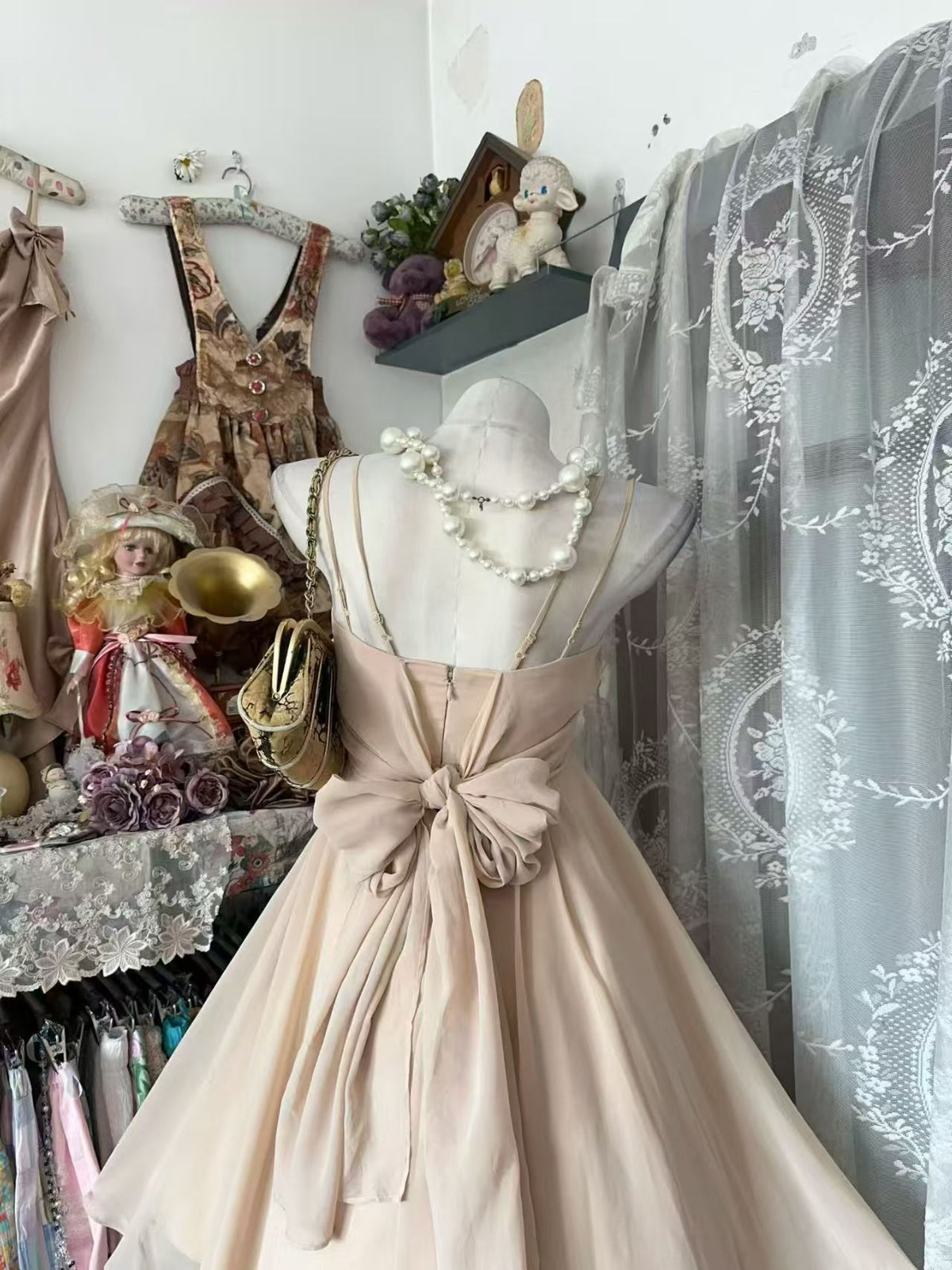 Robe de bal bustier violette en satin avec appliques, robe de soirée formelle J9413