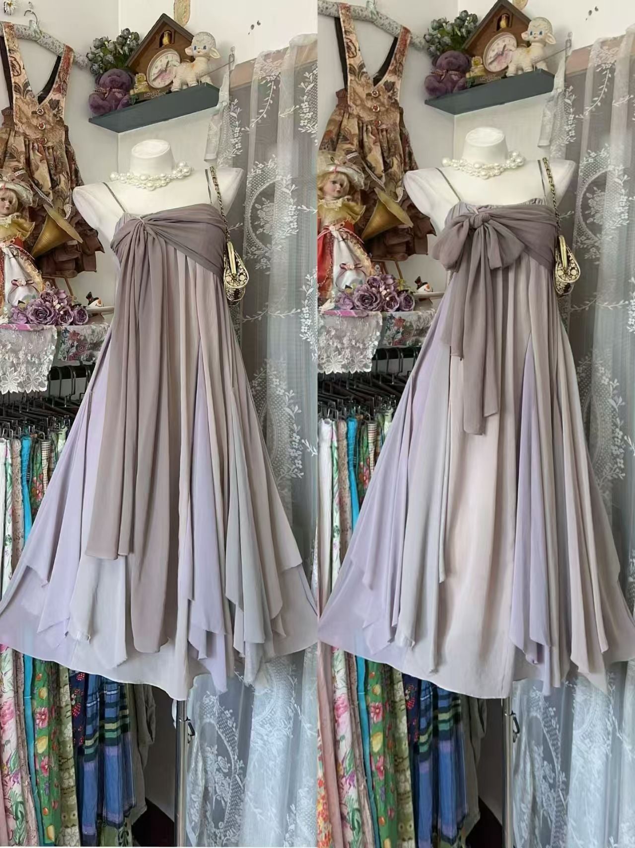 Spaghetti Straps Chiffon Homecoming Dress Short Birthday Dress J10868