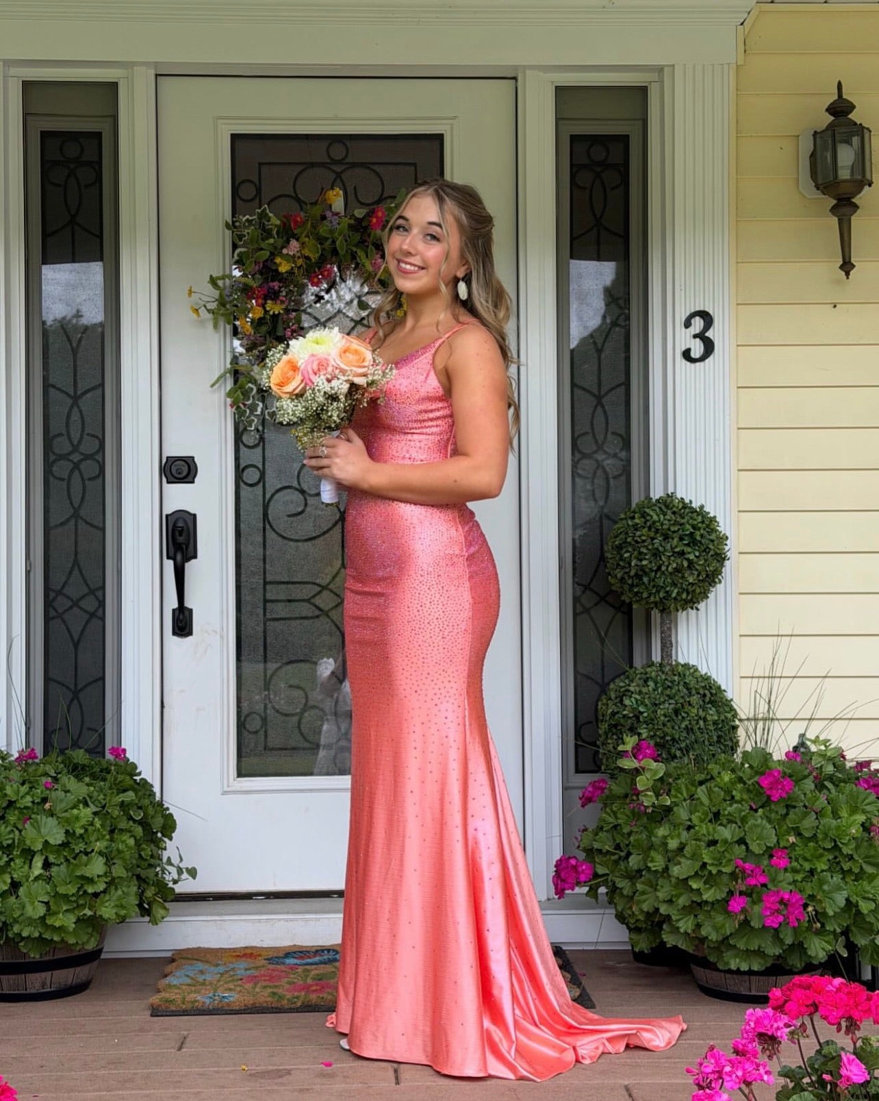 peach prom dresses Spaghetti Straps Mermaid Dress Satin Evening Gown J10730 – JulyProm Costume Size:S july42023 Cute Prom Discount Dresses Peach colored this party dress will