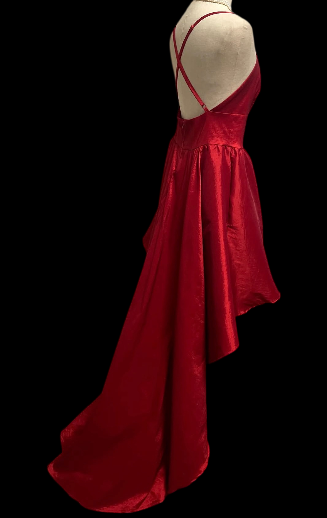 Robe de bal bustier violette en satin avec appliques, robe de soirée formelle J9413