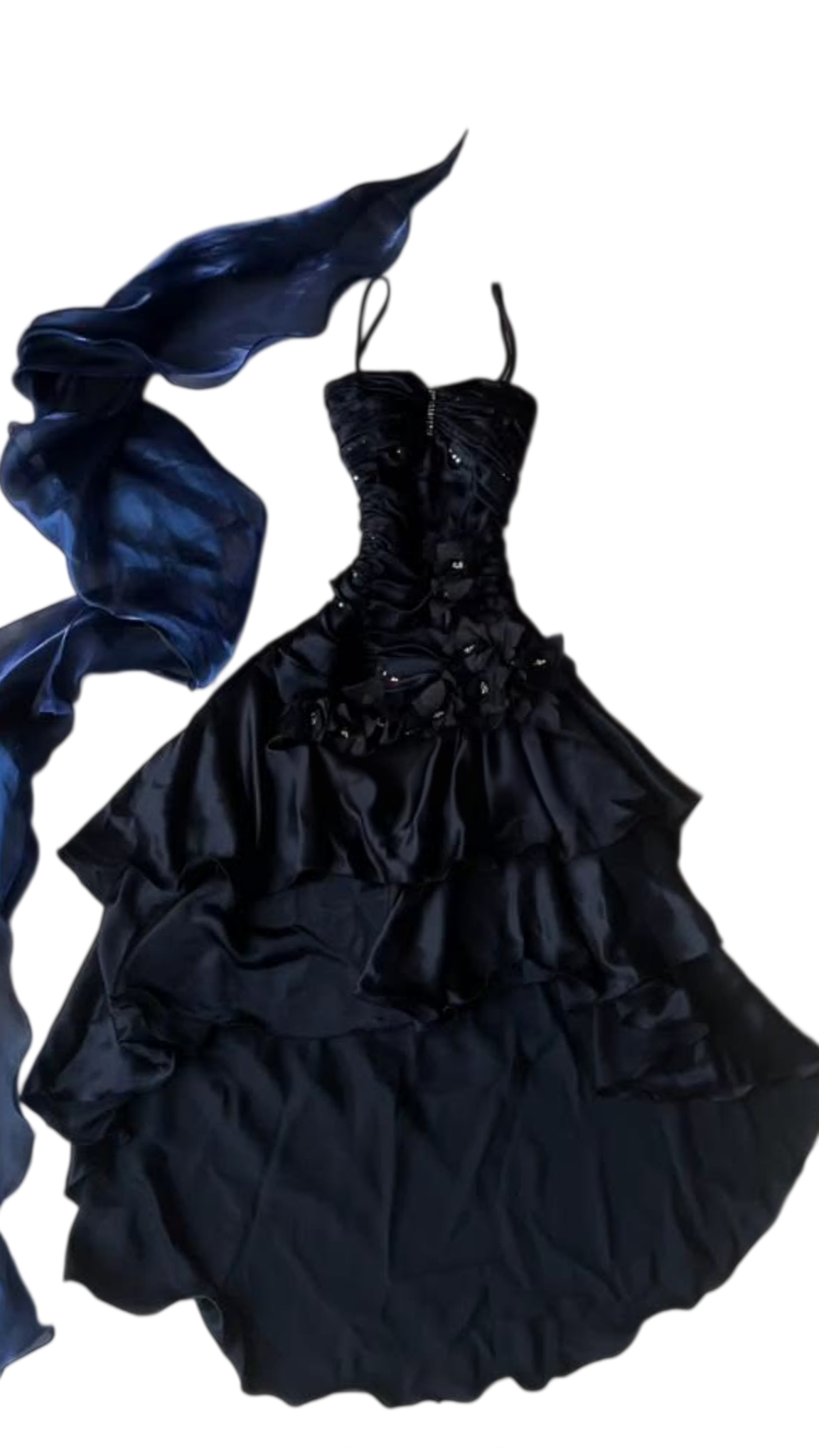 Trägerloses silbernes Vintage-Abendkleid, A-Linie, Geburtstagskleid J9370