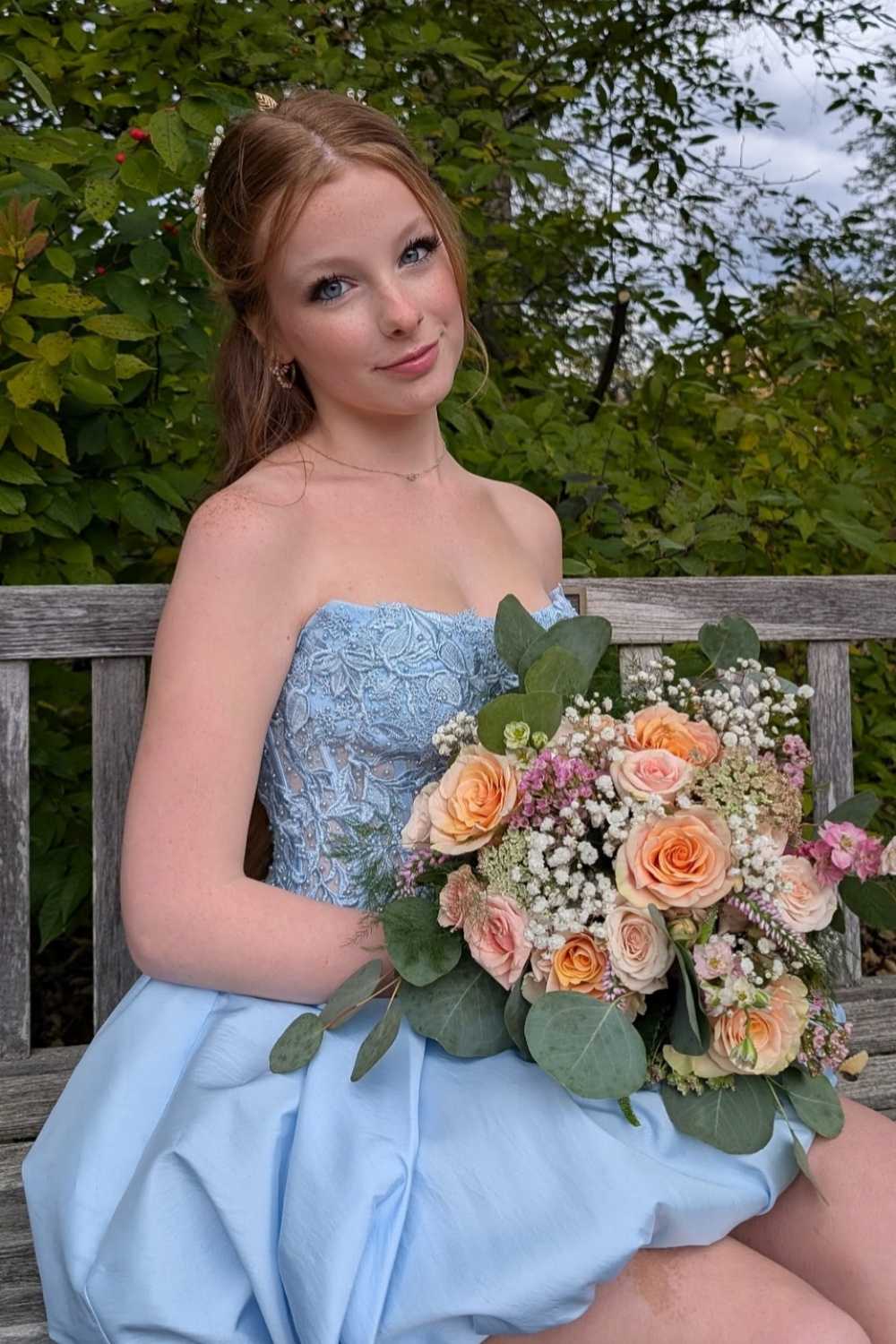 Robe de bal bustier violette en satin avec appliques, robe de soirée formelle J9413