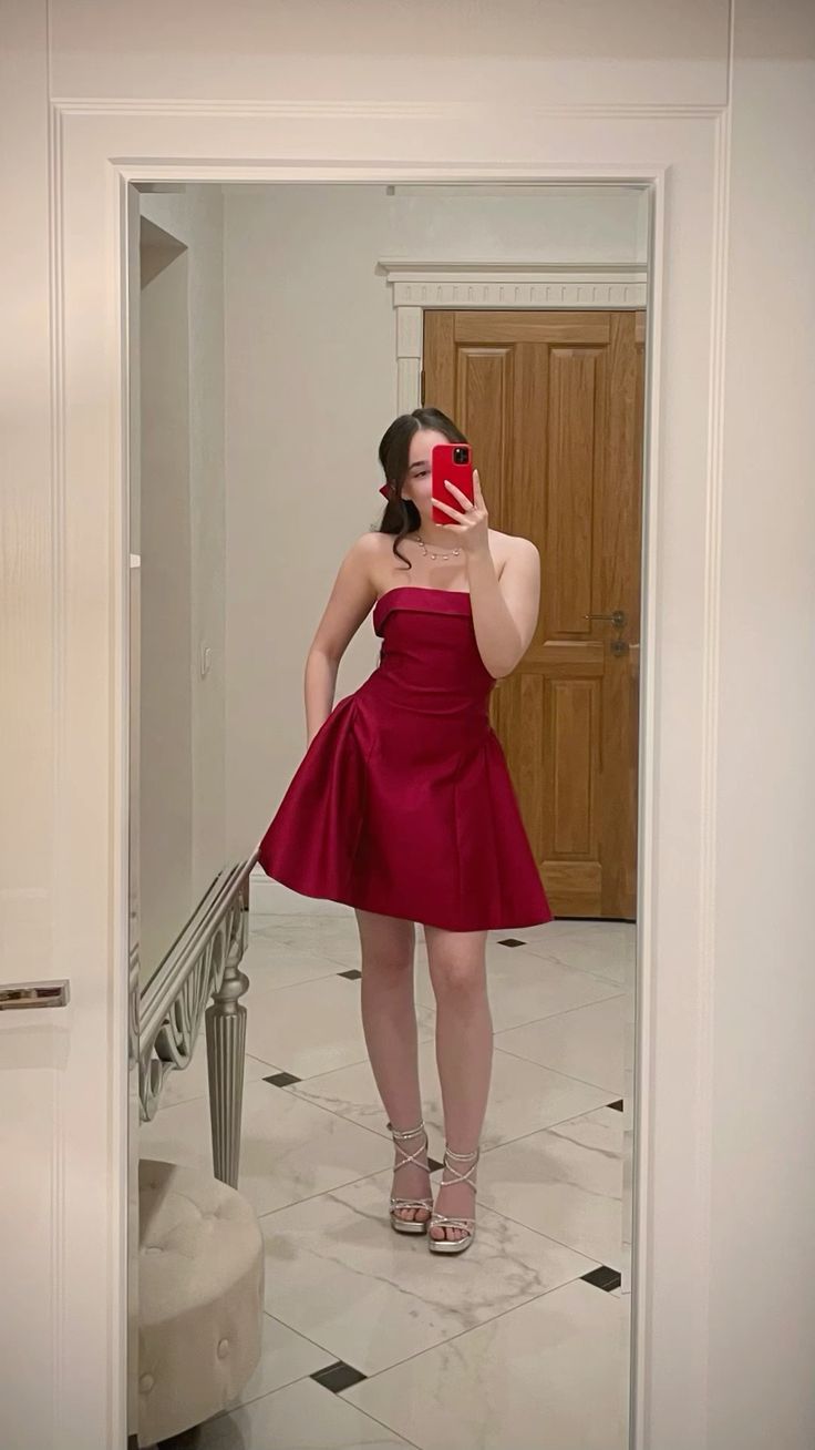 Trägerloses silbernes Vintage-Abendkleid, A-Linie, Geburtstagskleid J9370