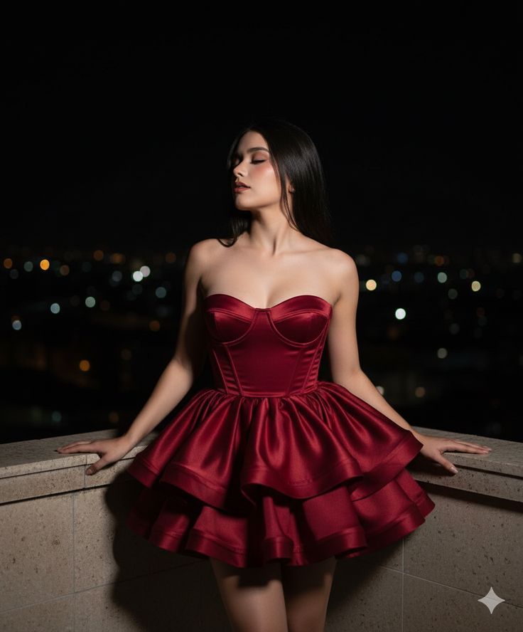 Robe de bal bustier violette en satin avec appliques, robe de soirée formelle J9413
