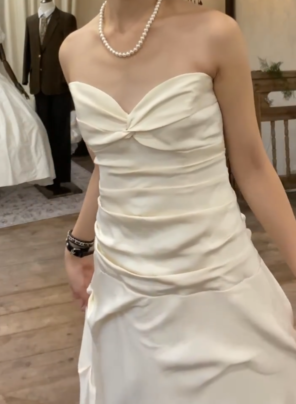 Robe de bal bustier violette en satin avec appliques, robe de soirée formelle J9413