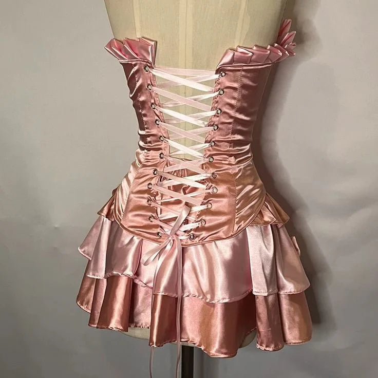 Robe de bal bustier violette en satin avec appliques, robe de soirée formelle J9413
