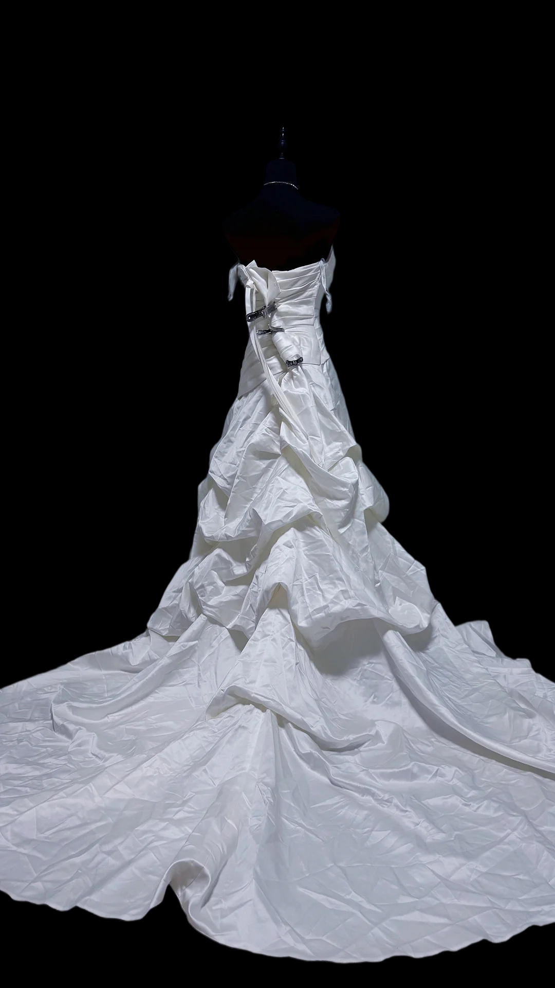 Robe de bal bustier violette en satin avec appliques, robe de soirée formelle J9413