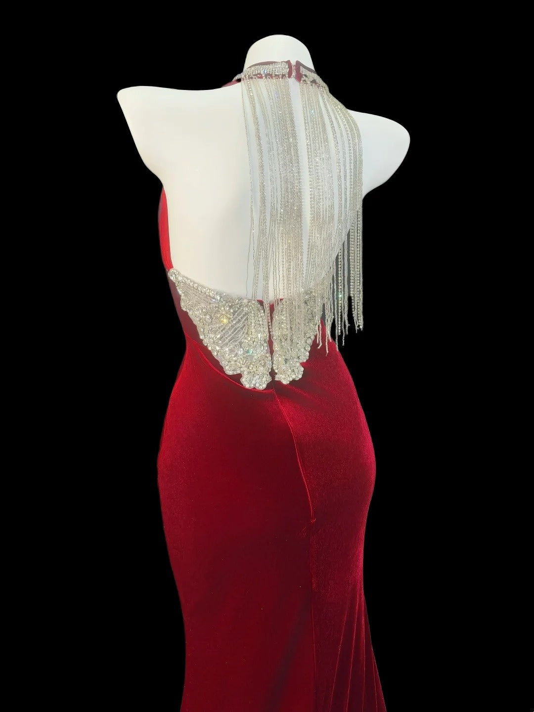 Trägerloses silbernes Vintage-Abendkleid, A-Linie, Geburtstagskleid J9370