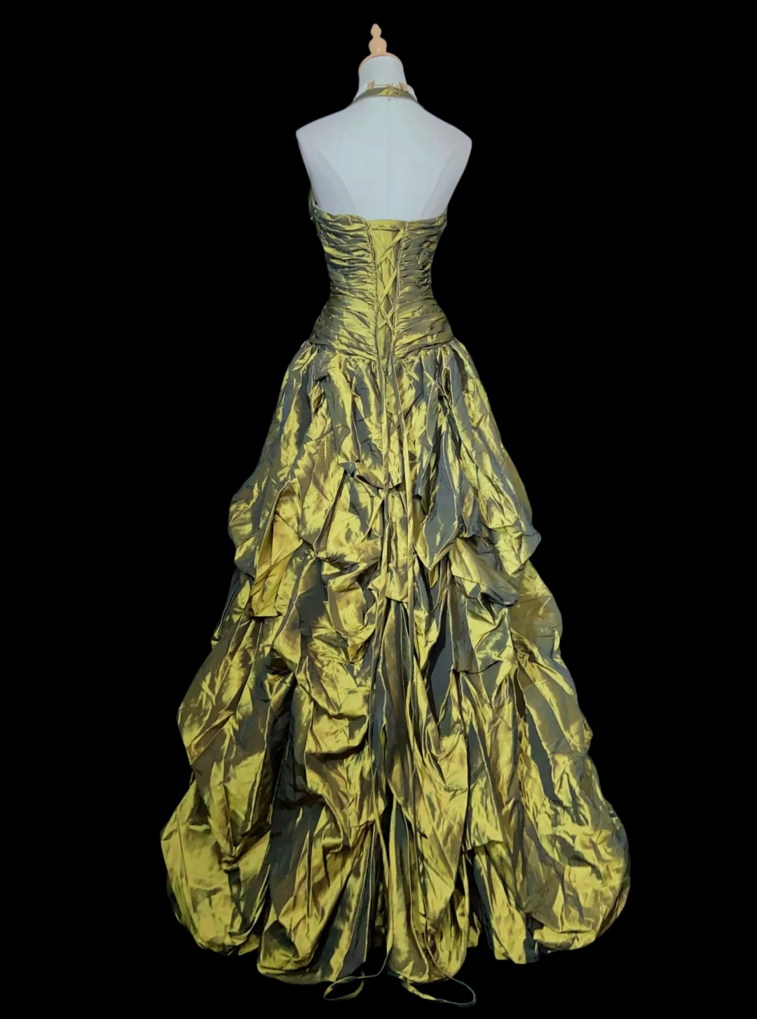 Trägerloses silbernes Vintage-Abendkleid, A-Linie, Geburtstagskleid J9370