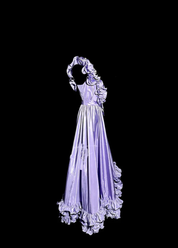 Robe de bal longue en satin à une épaule et coupe trapèze, tenue d'anniversaire, robe de remise de diplôme, J7116