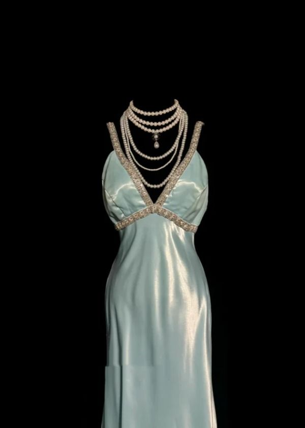 Robe de bal longue à perles bleues, tenue d'anniversaire, robe de remise de diplôme, J7107