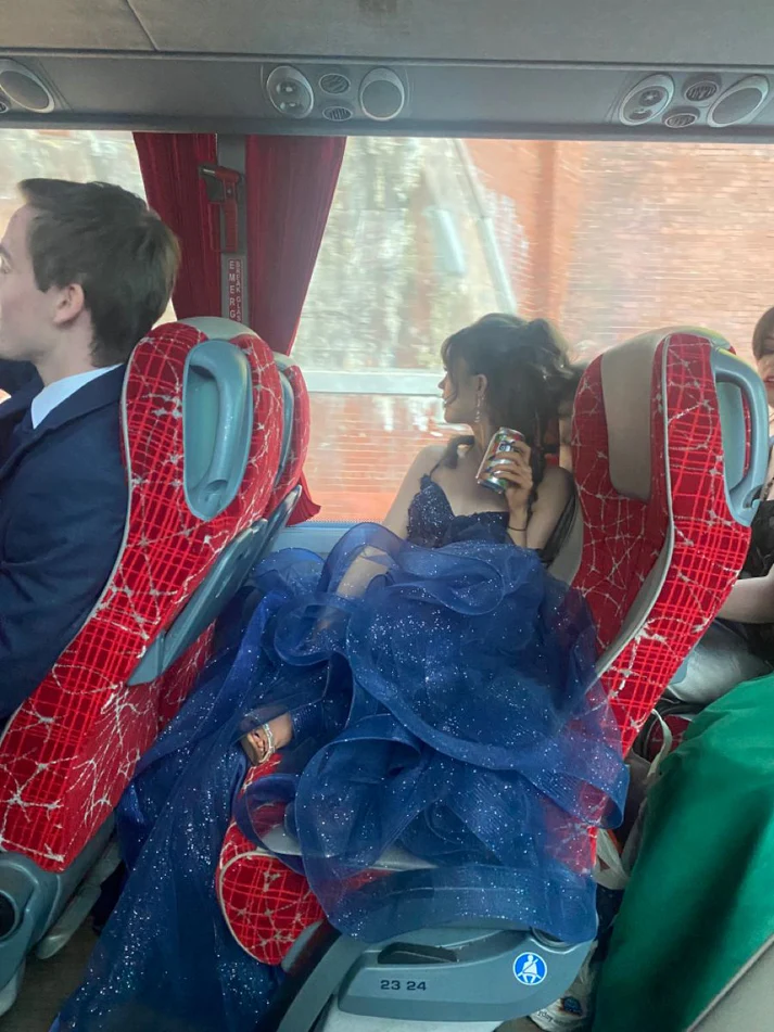 A Line Blue Tulle Party Dress Long Evening Dress Prom Dress J7586