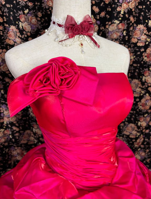 Sweet 16 Quinceanera Ball Gown Sweetheart Red Birthday Dress J8628