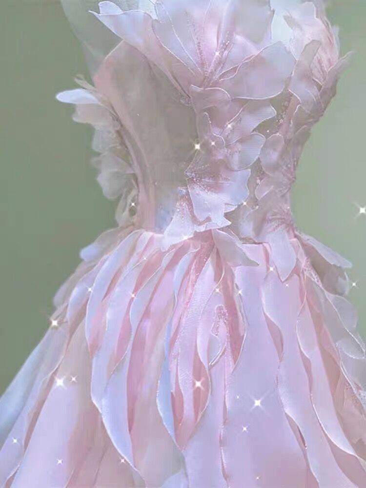 Rosa A-Linie Langes Ballkleid Sweet 15 Geburtstagspartykleid J3071