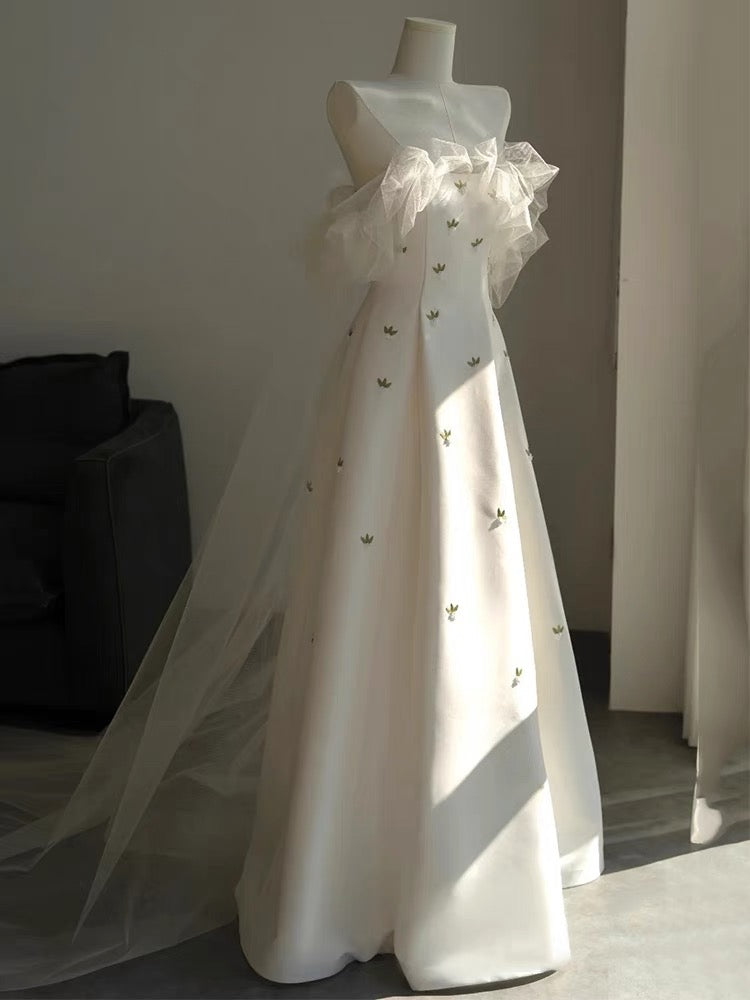 Trägerloses A-Linien-Kleid für Geburtstagsfeiern J3228