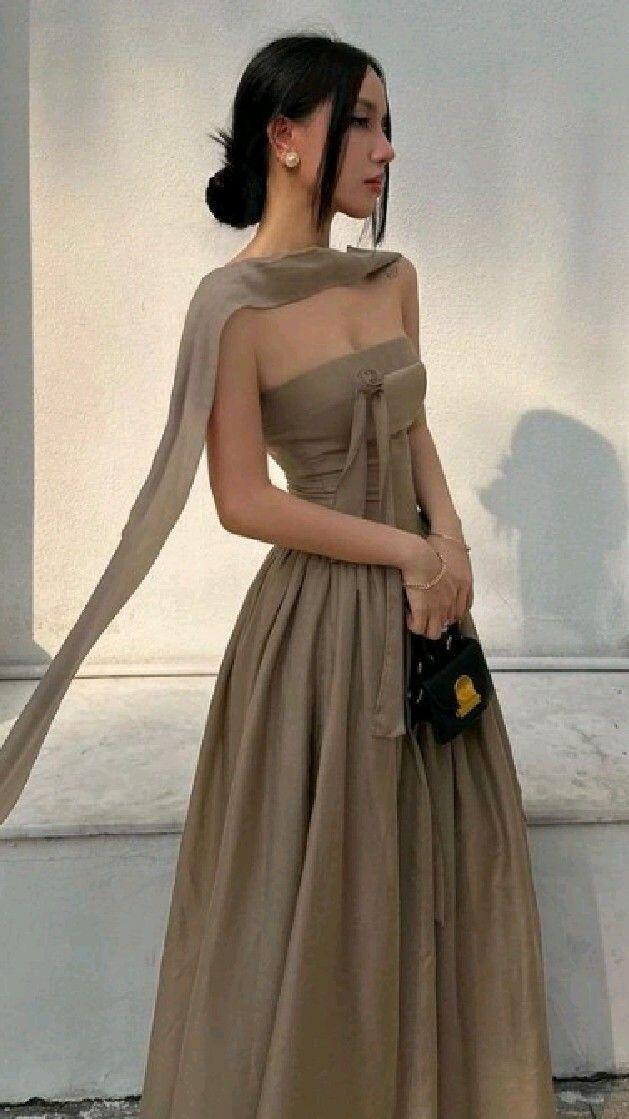 Robe de bal longue bustier coupe trapèze, robe de soirée formelle J3335