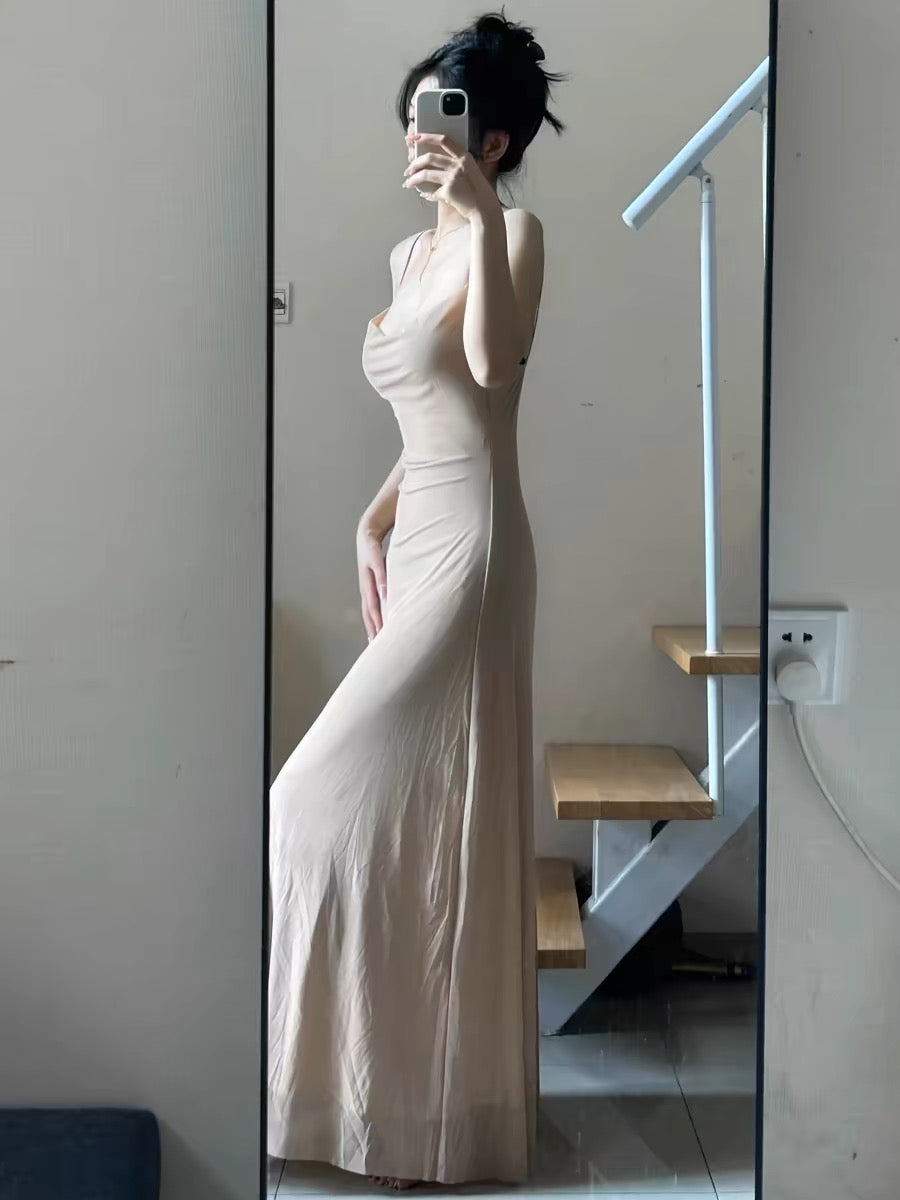 Spaghetti Straps A Line Long Prom Dress Formal Party Dress J3370