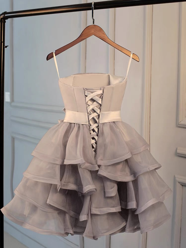 Robe de bal courte trapèze J3448