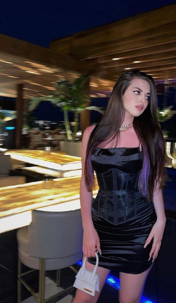 Sheath Black Birthday Dresses Birthday Outfits Short Homecoming Dress J3787