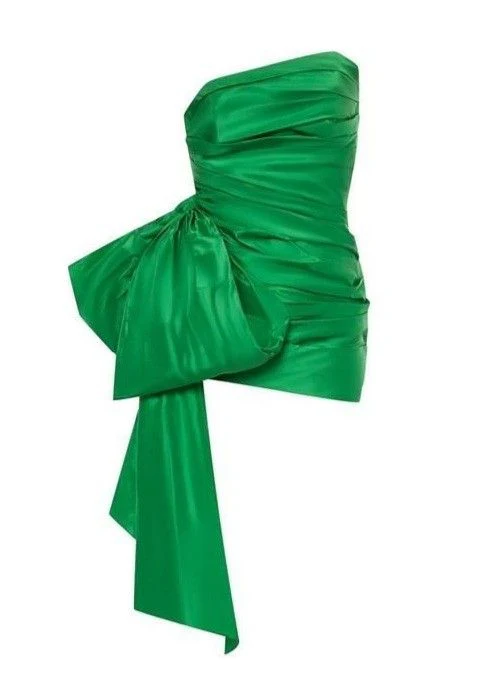 Green Strapless Homecoming Dress Short Party Dress J3809