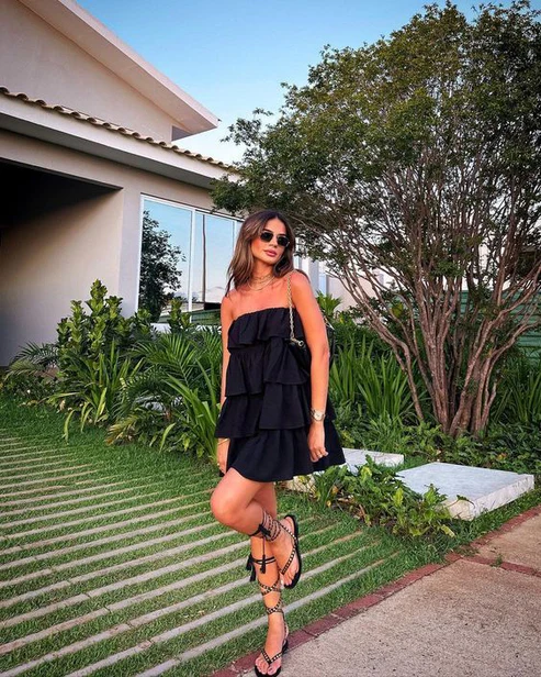 Black A Line Strapless Homecoming Dress Short Prom Dress J3928