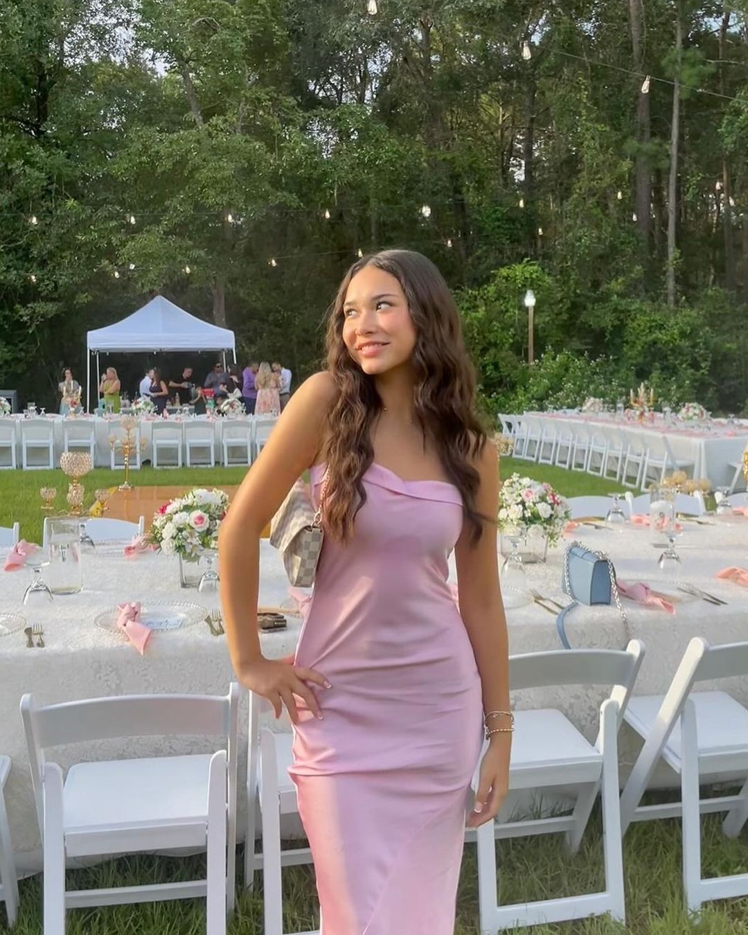 Robe de bal longue fourreau rose, robe de soirée formelle J4117