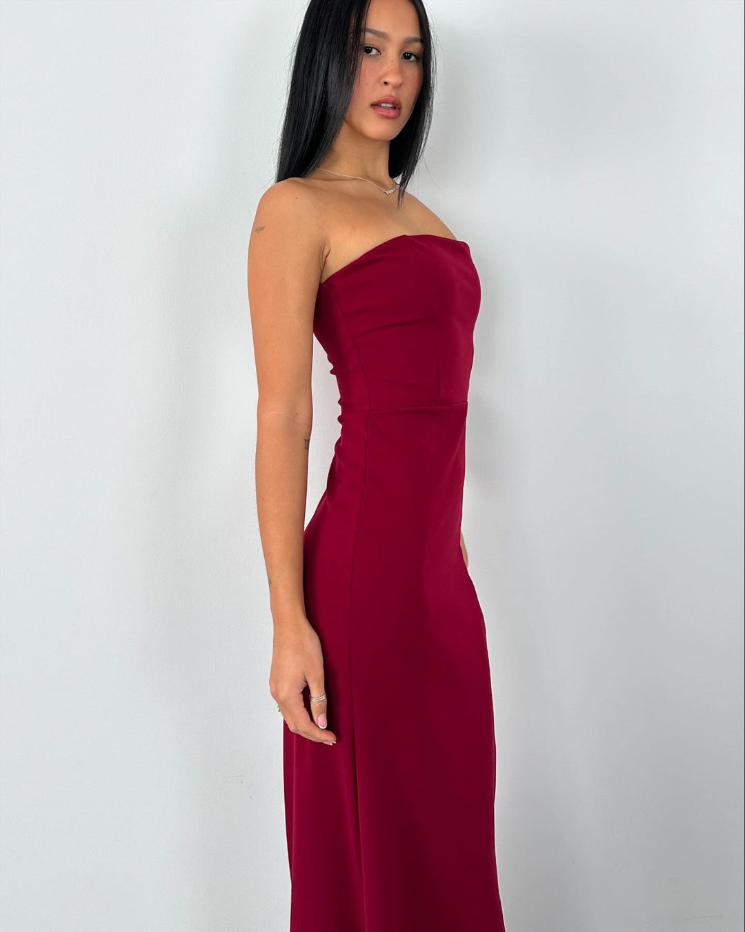 Robe de bal longue bustier fourreau J4119