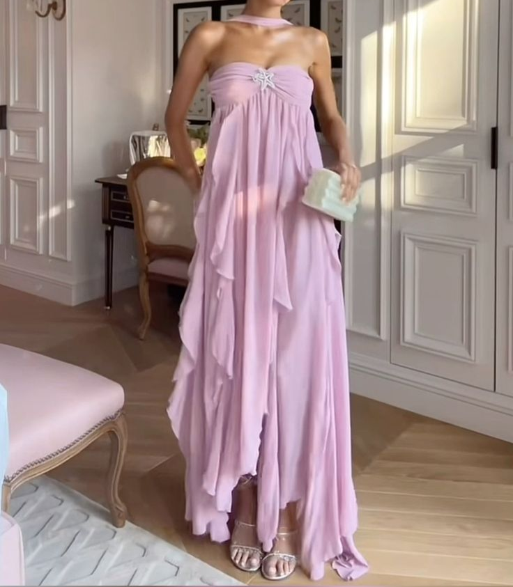 Robe de bal longue à volants, coupe trapèze, robe de soirée formelle J5059