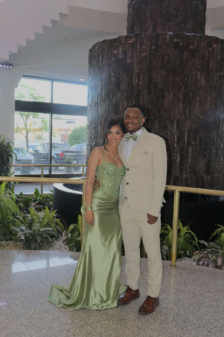 Robe de bal longue en satin vert style sirène, robe de soirée formelle en dentelle, J5193