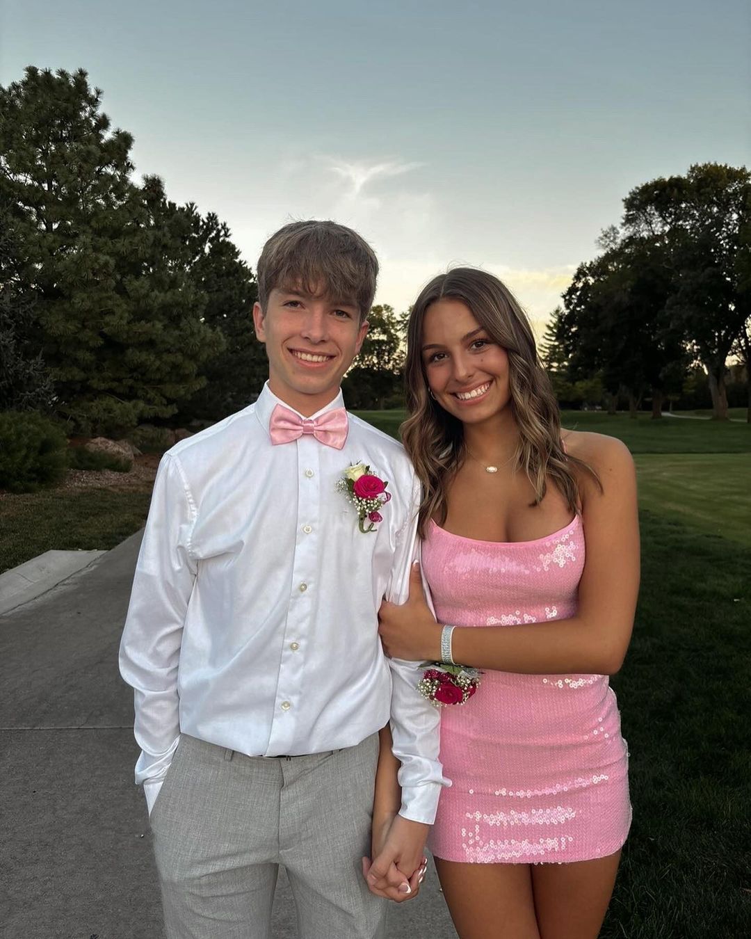 Rosa Pailletten Kurzes Ballkleid Etuikleid Geburtstagskleid Homecomingkleid J5286