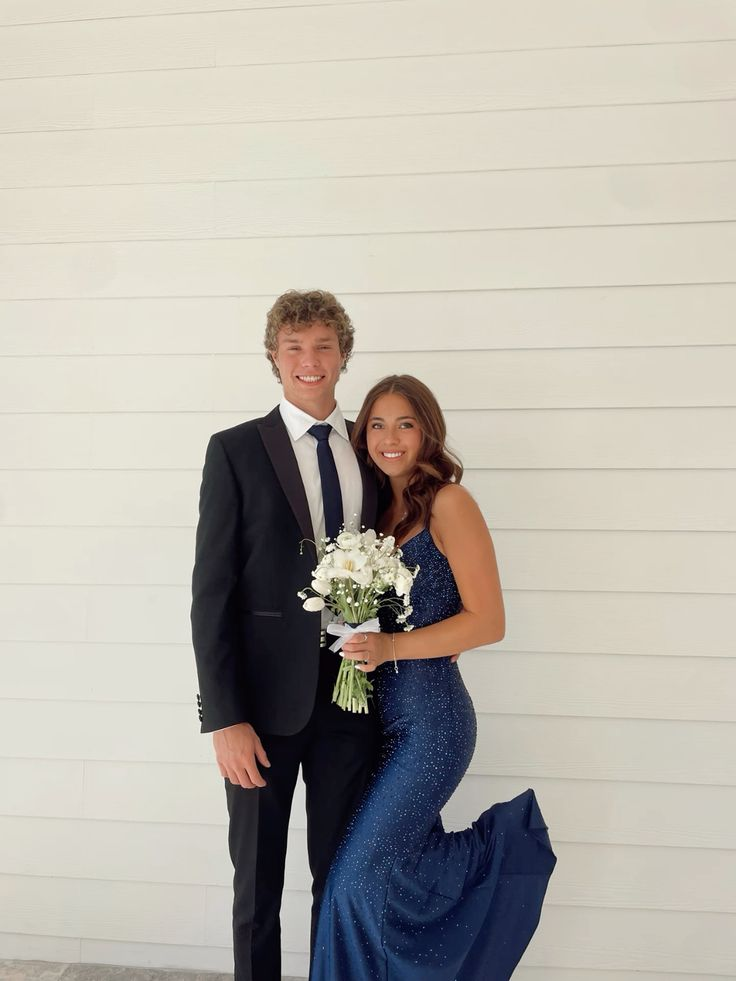 Marineblaues langes Ballkleid, formelles Partykleid J5393