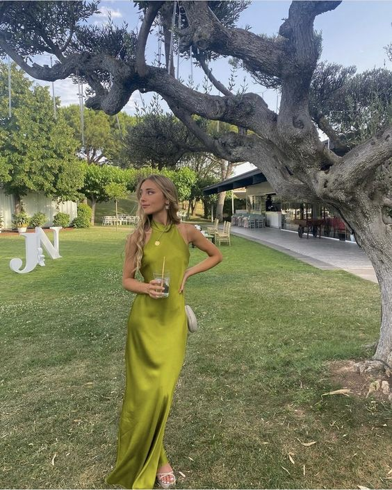 Robe de soirée longue verte J5422