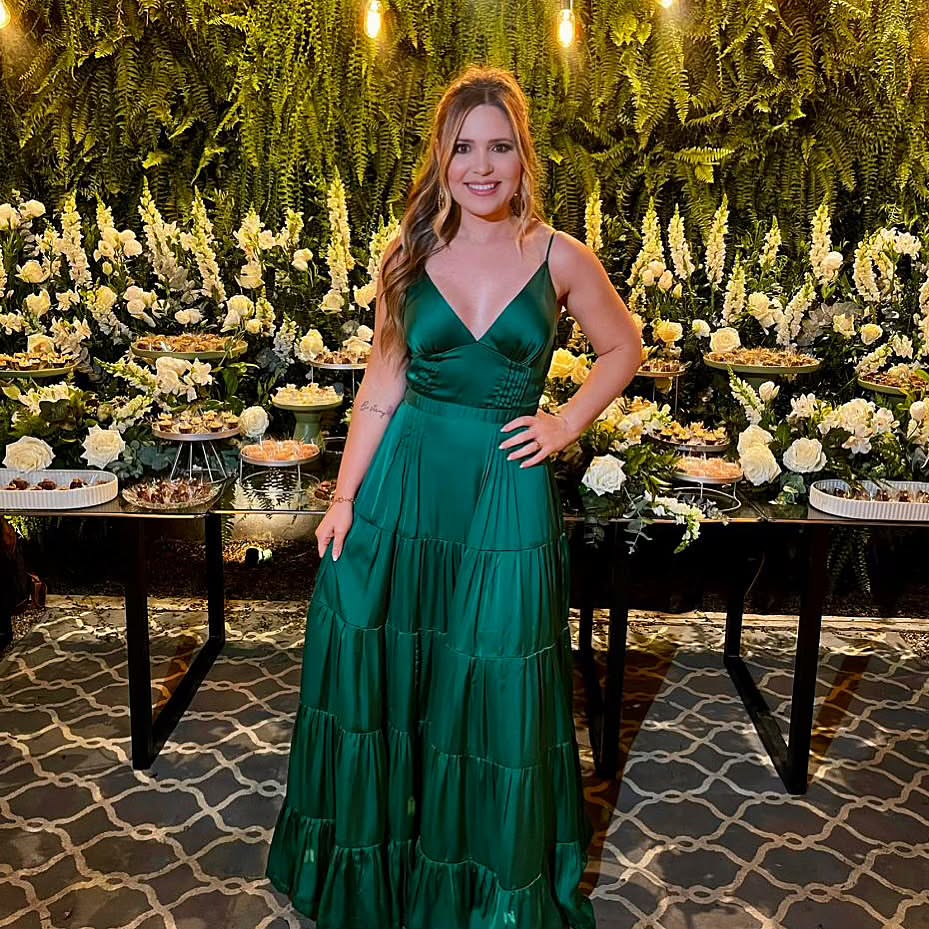 V-Ausschnitt Grün A-Linie Langes Ballkleid Formelle Partykleider J5581