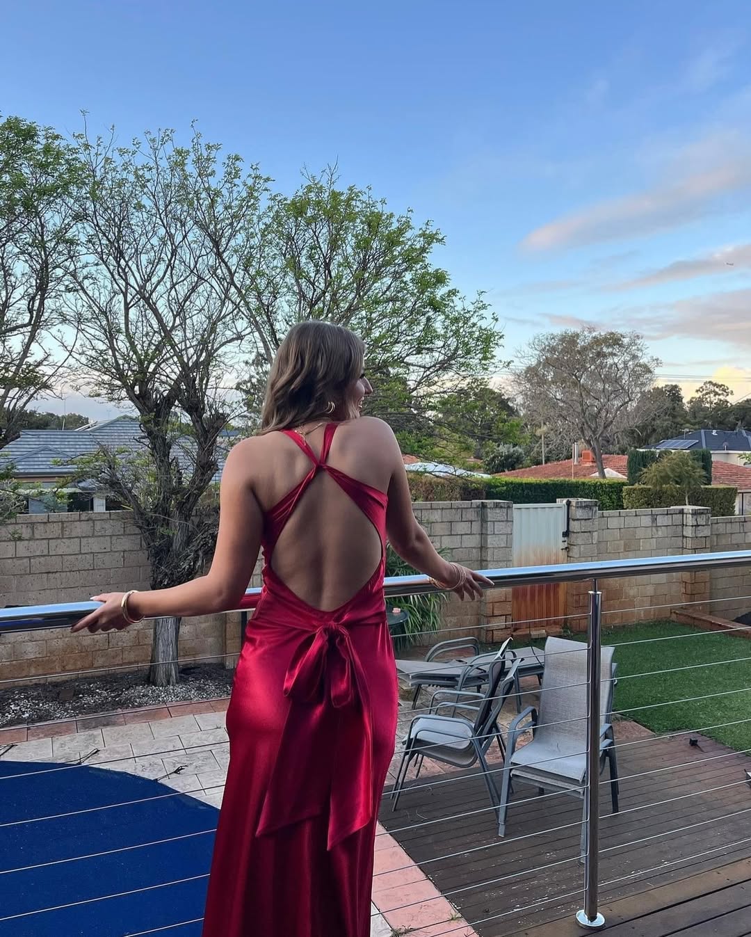 Sexy Meerjungfrau Rot Langes Abendkleid Partykleider J5592