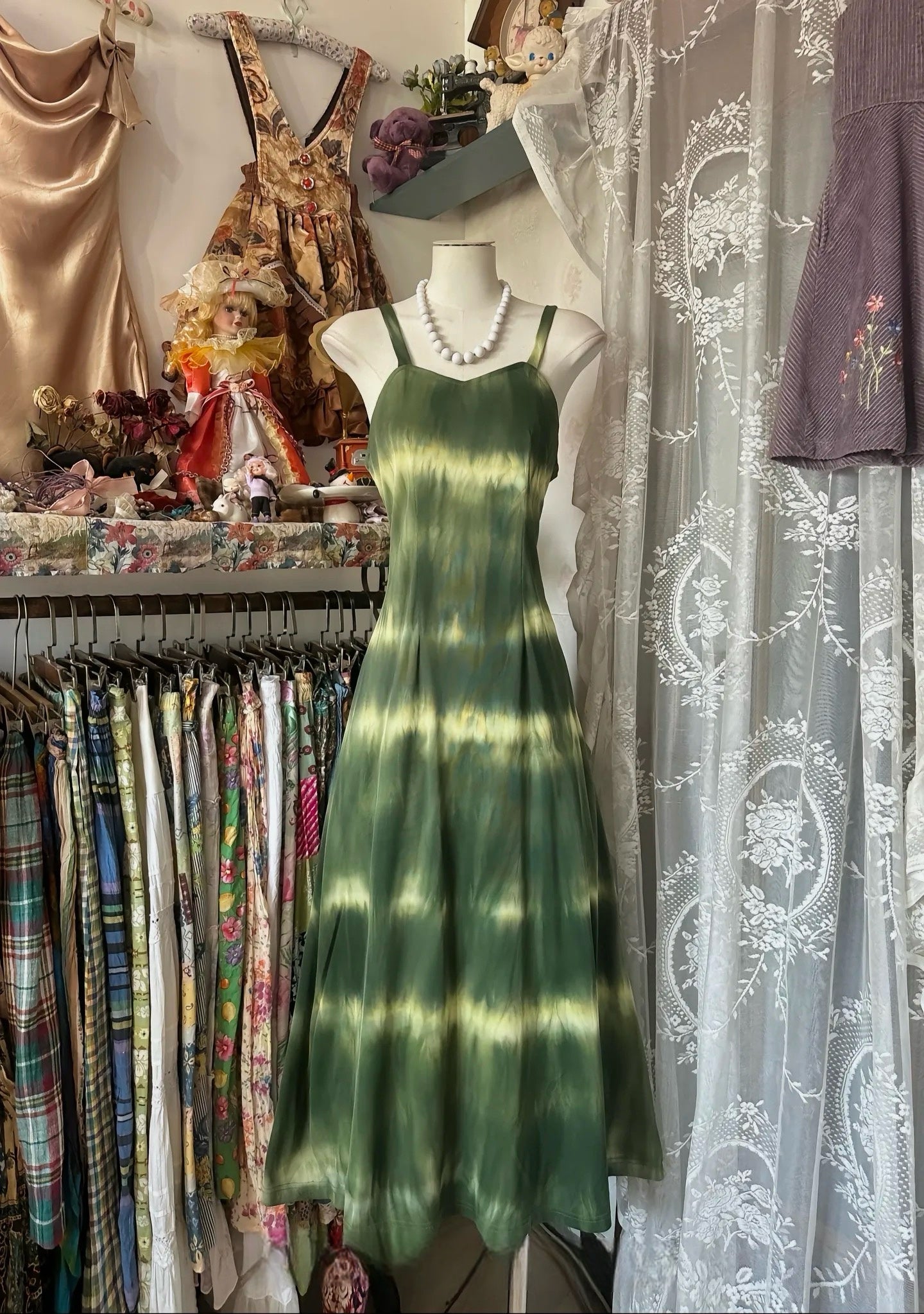 A-Linie Grünes Sommerkleid Einfaches Hochzeitsgastkleid J6677