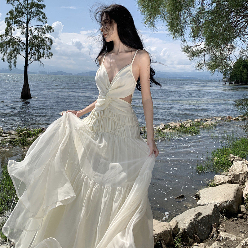 three-dimensional flower mesh dress Georgette Dress with a 3D Flower Mesh by Georges Hobeika  Elilhaam