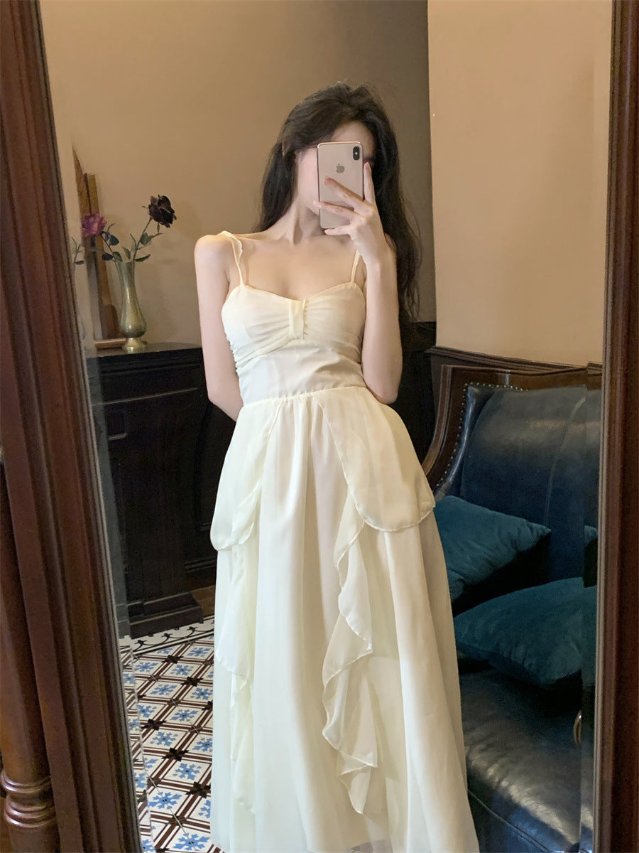 White Chiffon Dress Elegant Fairy Dress 31 - JulyProm