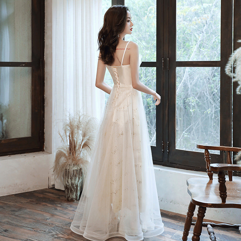 Spaghetti Strap A Line Long Prom Dress Formal Dress 98 - JulyProm