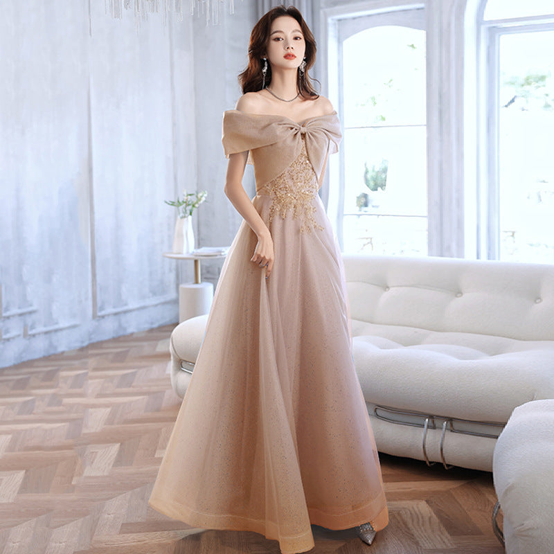 Off Shoulder Blue Formal Dress Long Prom Dress Evening Gown 72 - JulyProm